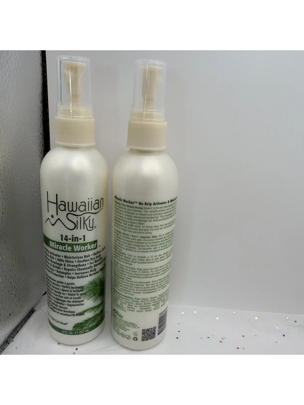 2Pk Hawaiian Silky 14 in 1 Miracle Worker No Drip Activator Moisturizer 8 Oz Ea
